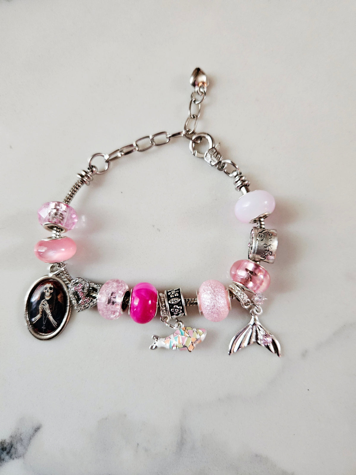 Santa Muerte  Charm Bracelet