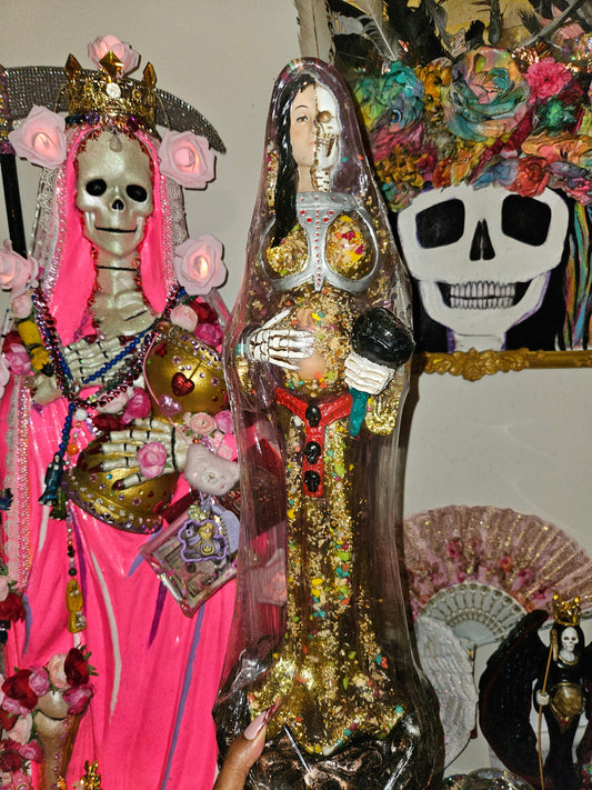 21" Santa Muerte Embarasada (Pregnant) Santa Muerte Statue