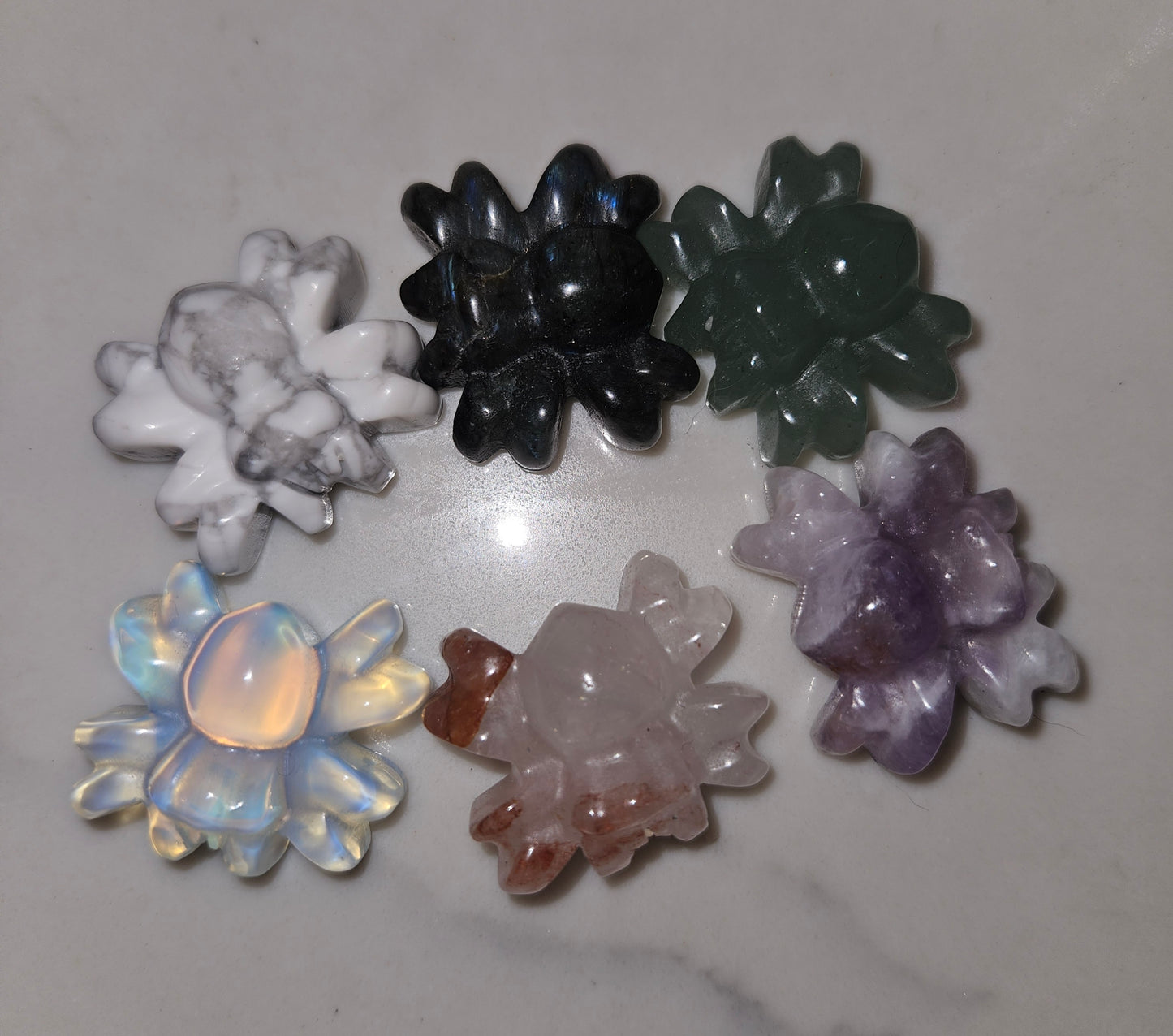 Hand-Carved Crystal Spider