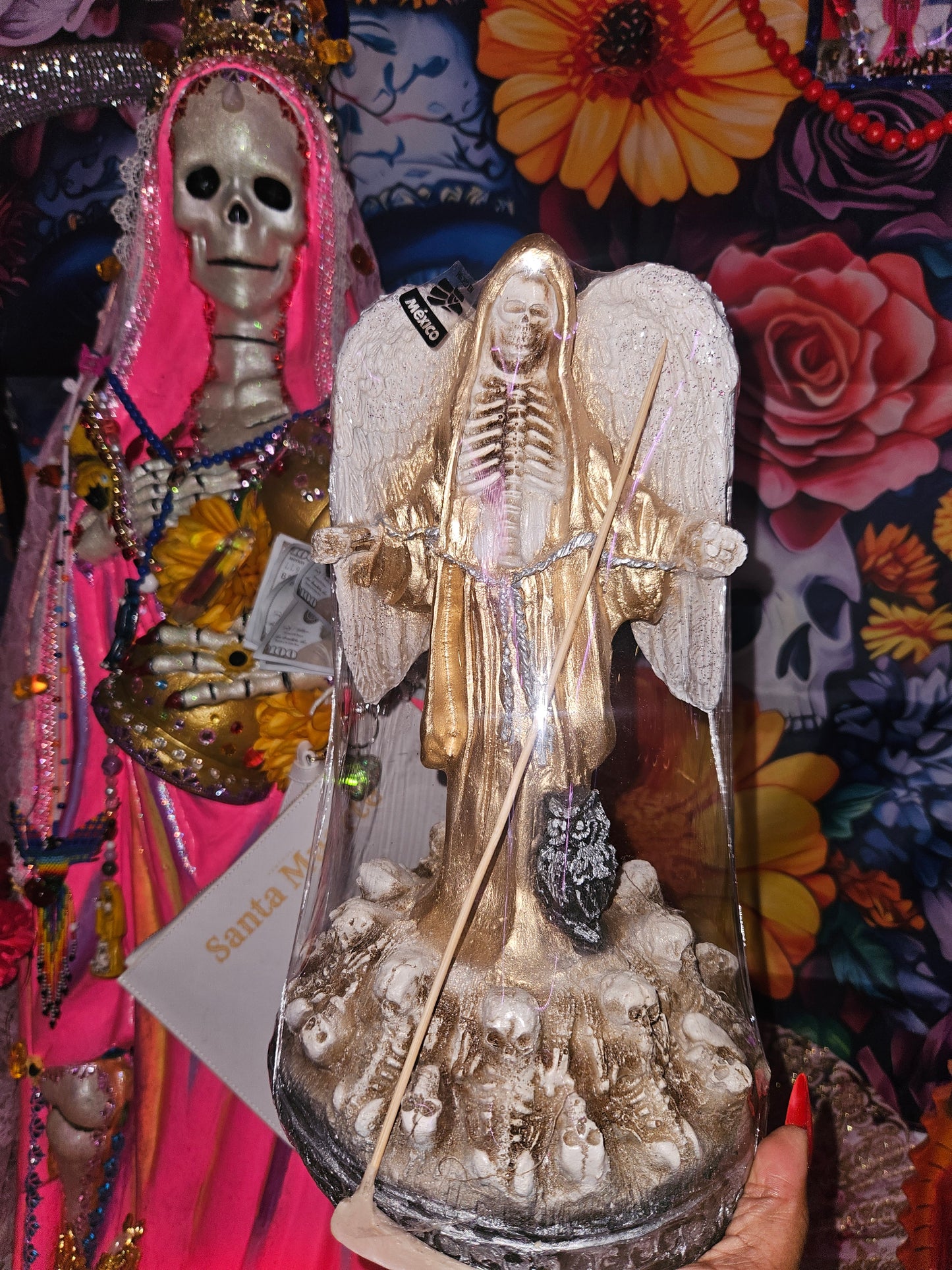 12" Winged Gold Robe Statue