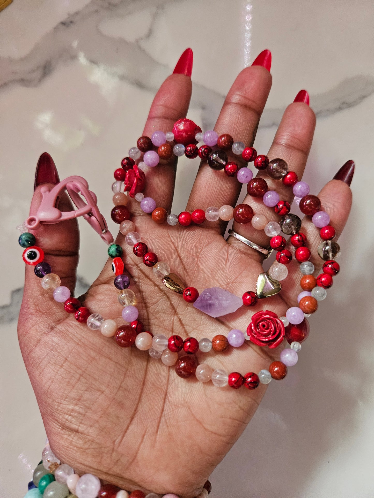 Crystal Bead Guide Necklace