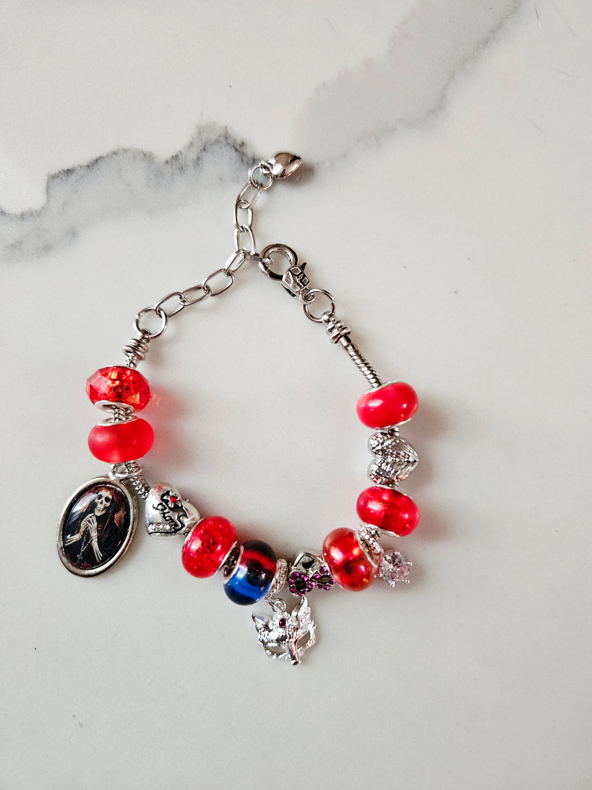 Santa Muerte  Charm Bracelet