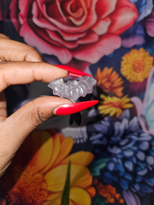 Hand-Carved Crystal Bat