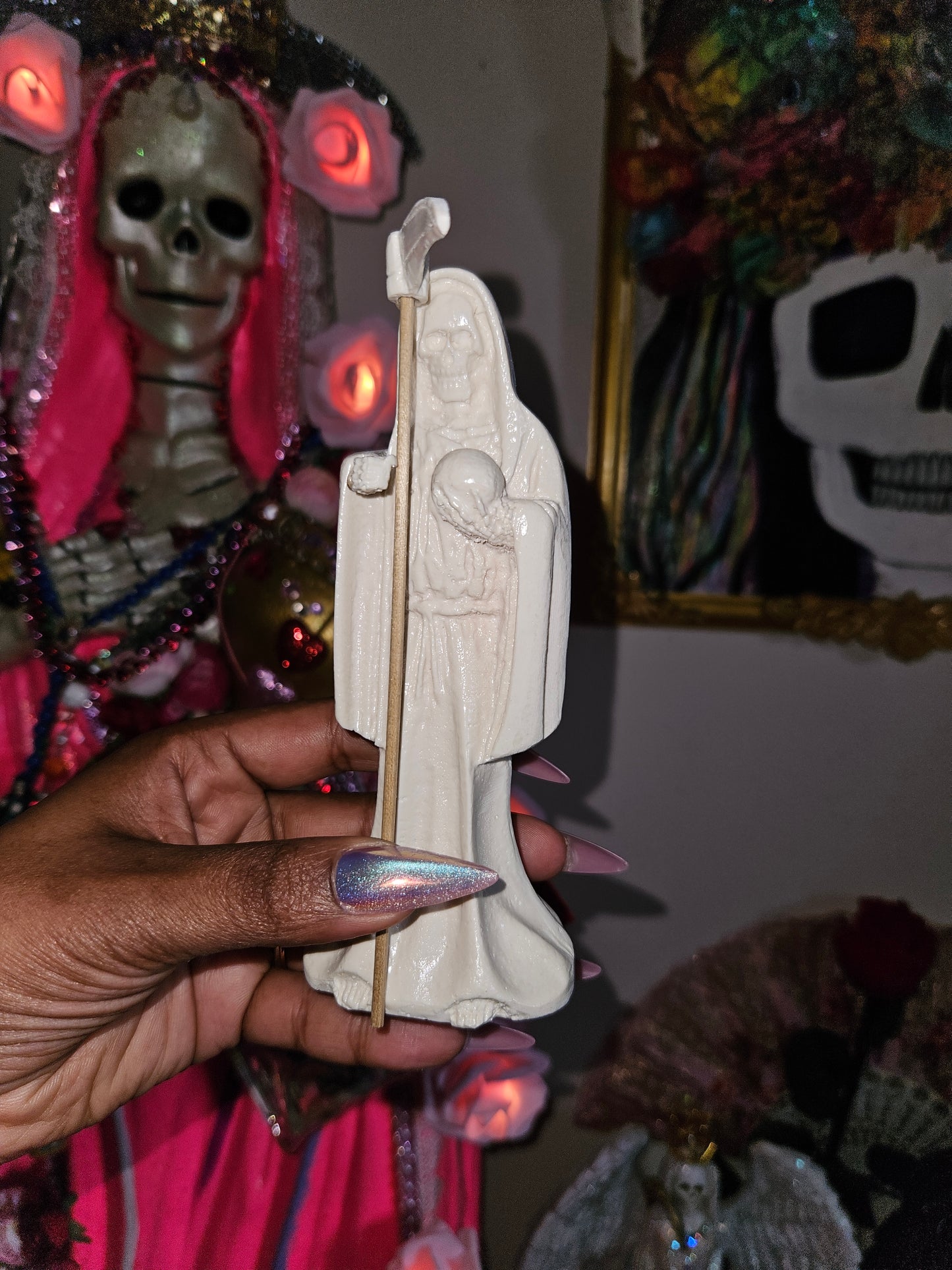6" Customizable Santa Muerte Statue