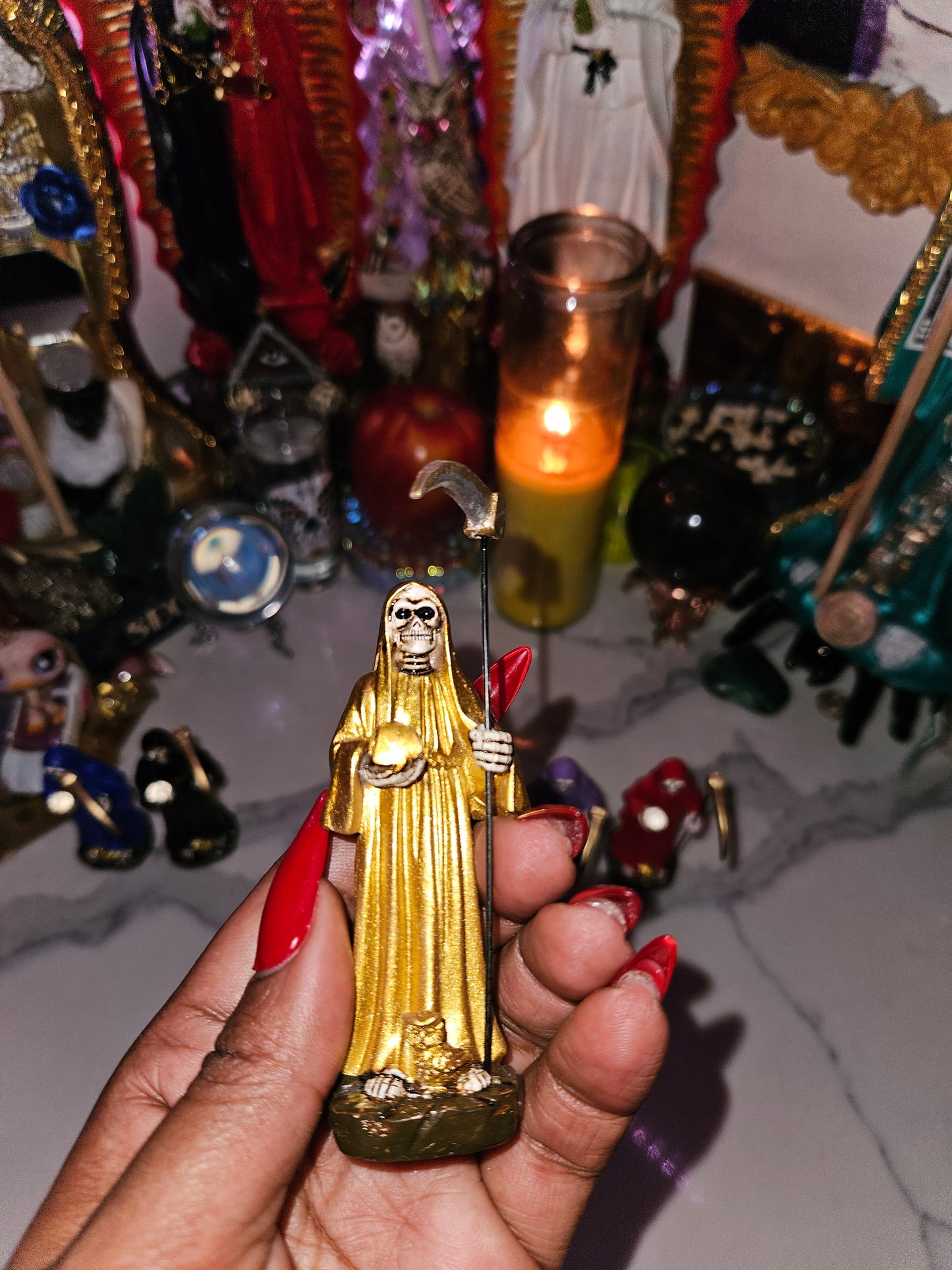 3.5" Mini Santa Muerte Statue