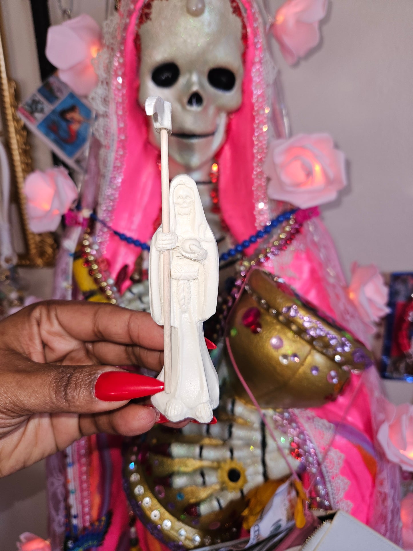 4" Customizable Santa Muerte Statue