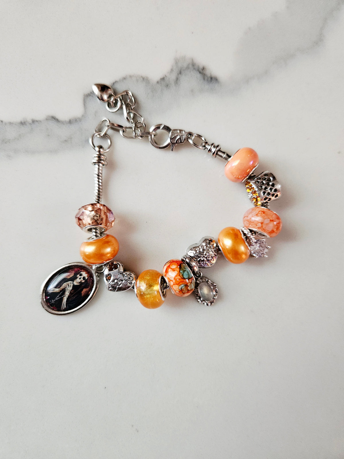 Santa Muerte  Charm Bracelet