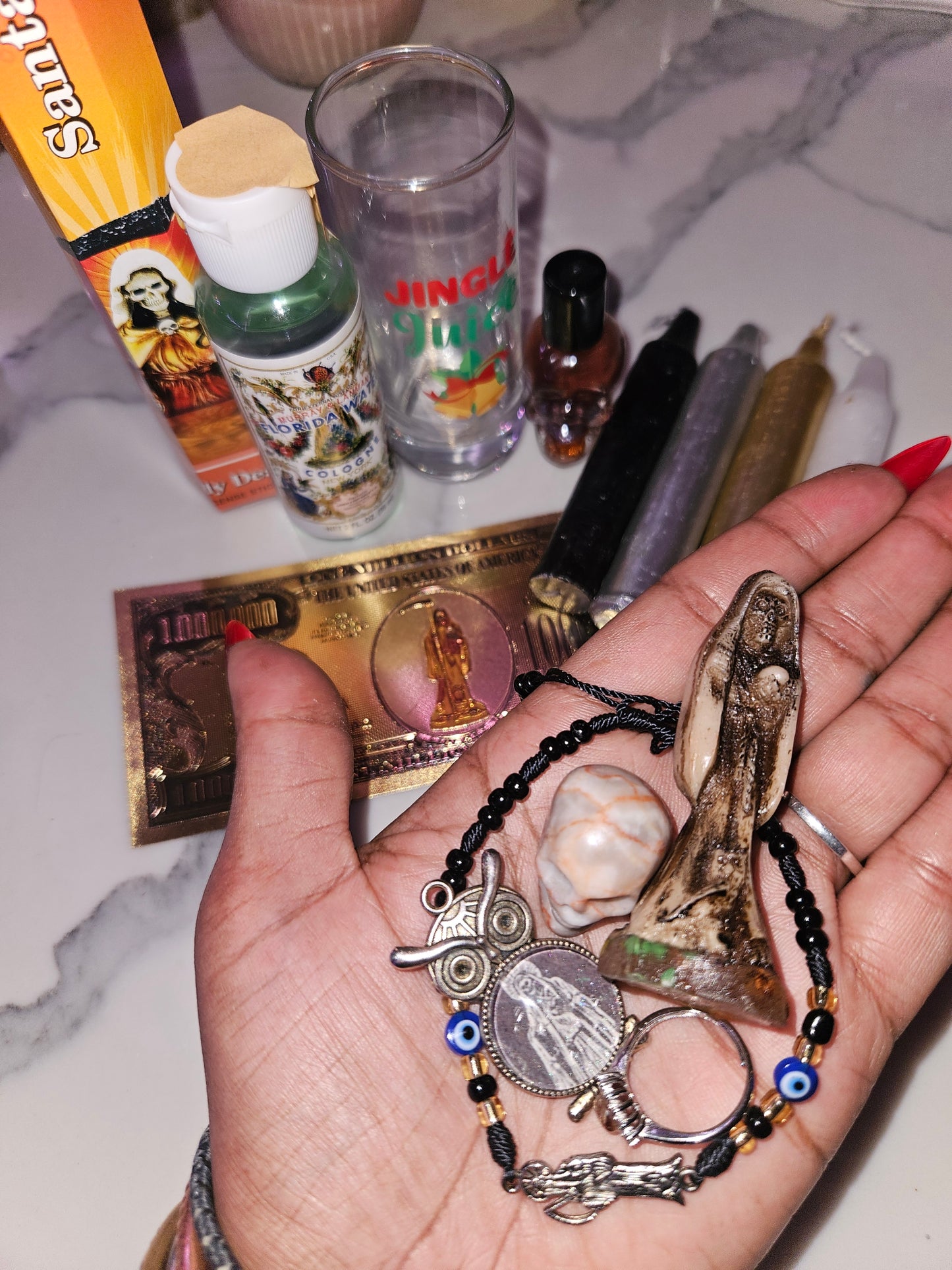 Mini Santa Muerte Statue Bundle