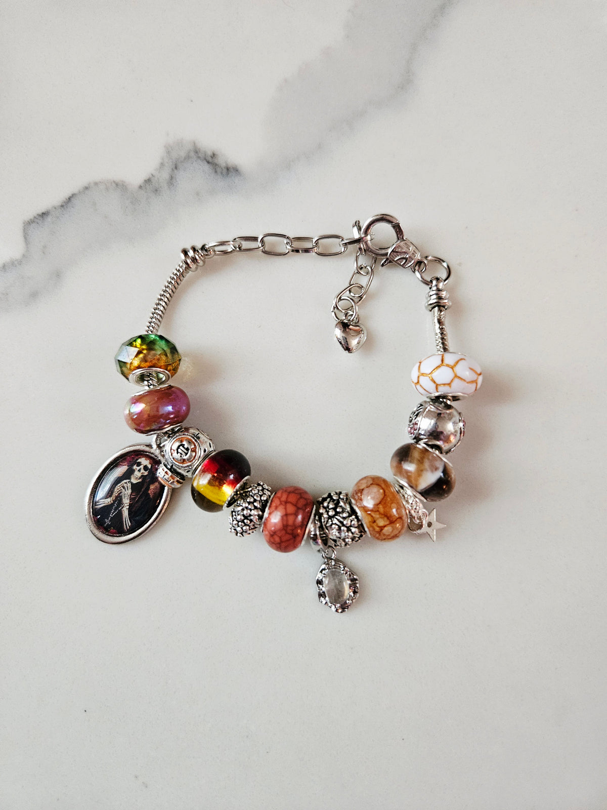 Santa Muerte  Charm Bracelet