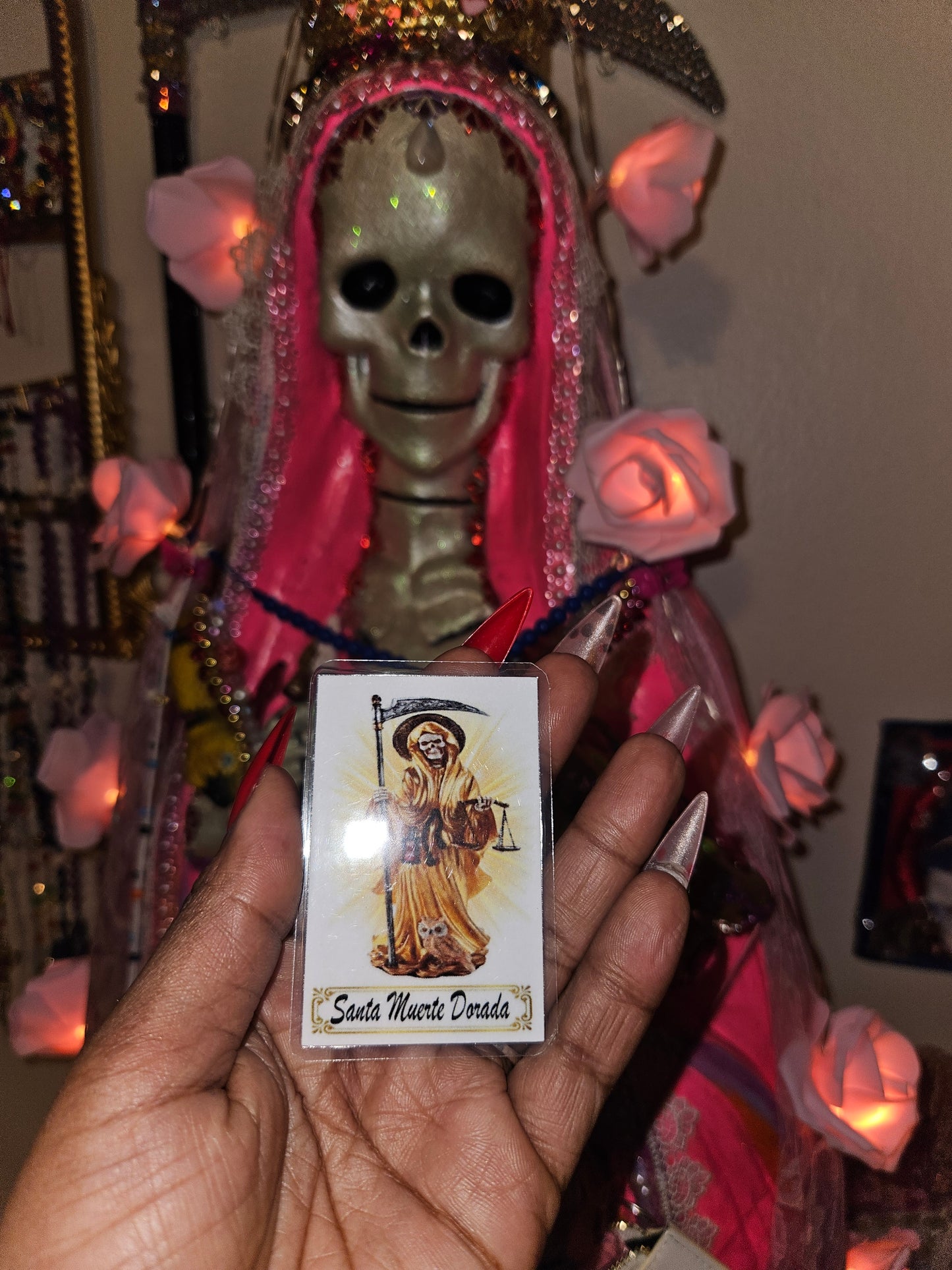 Santa Muerte Prayer Card