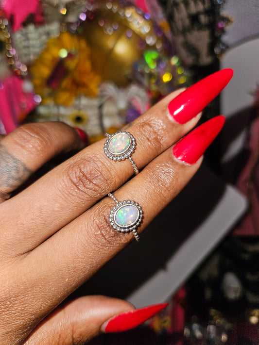 Adjustable Crystal Ring