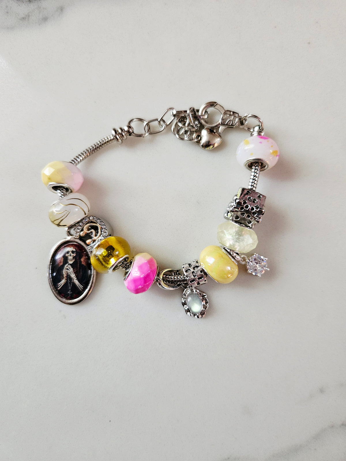 Santa Muerte  Charm Bracelet