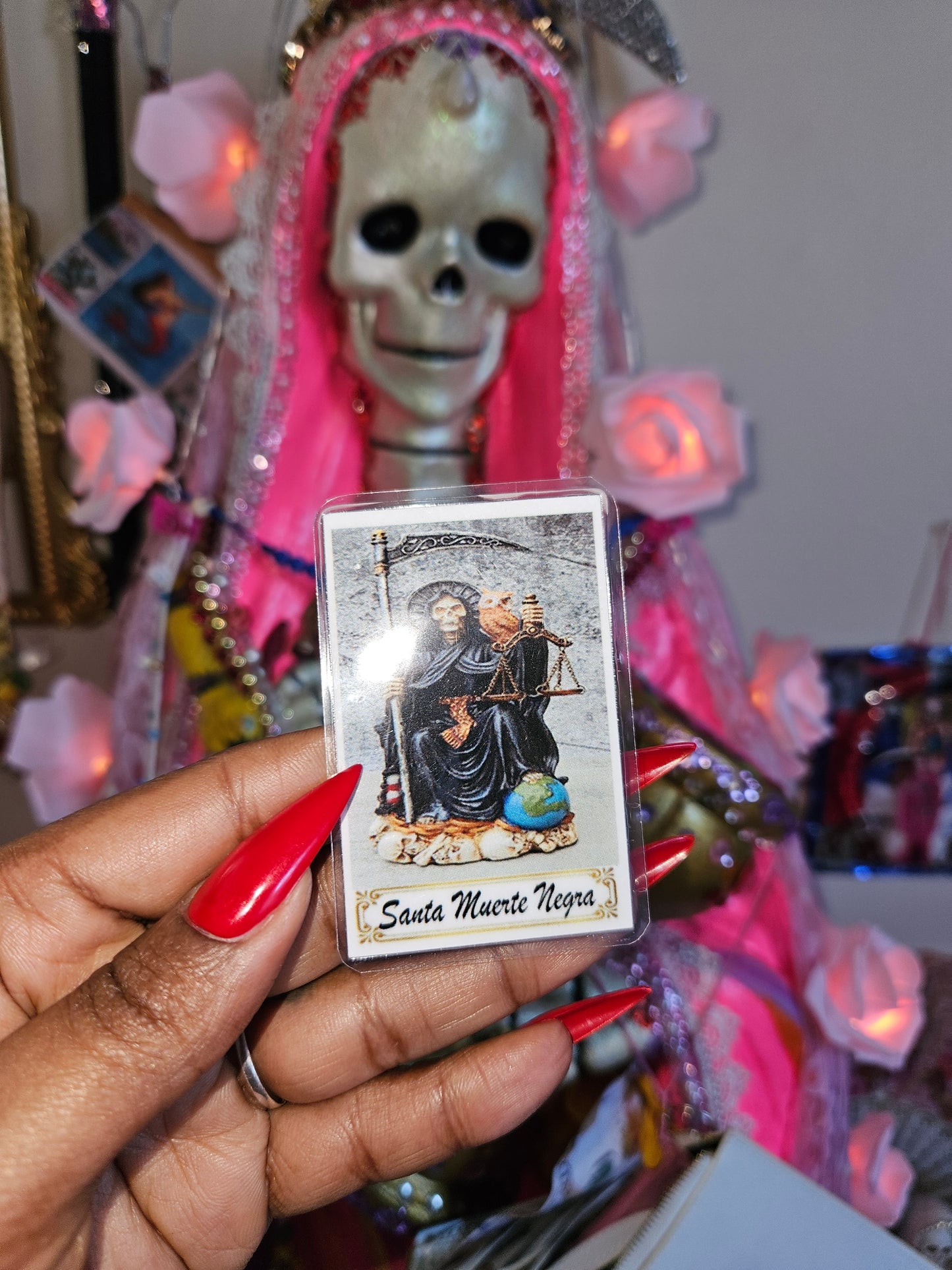 Santa Muerte Prayer Card