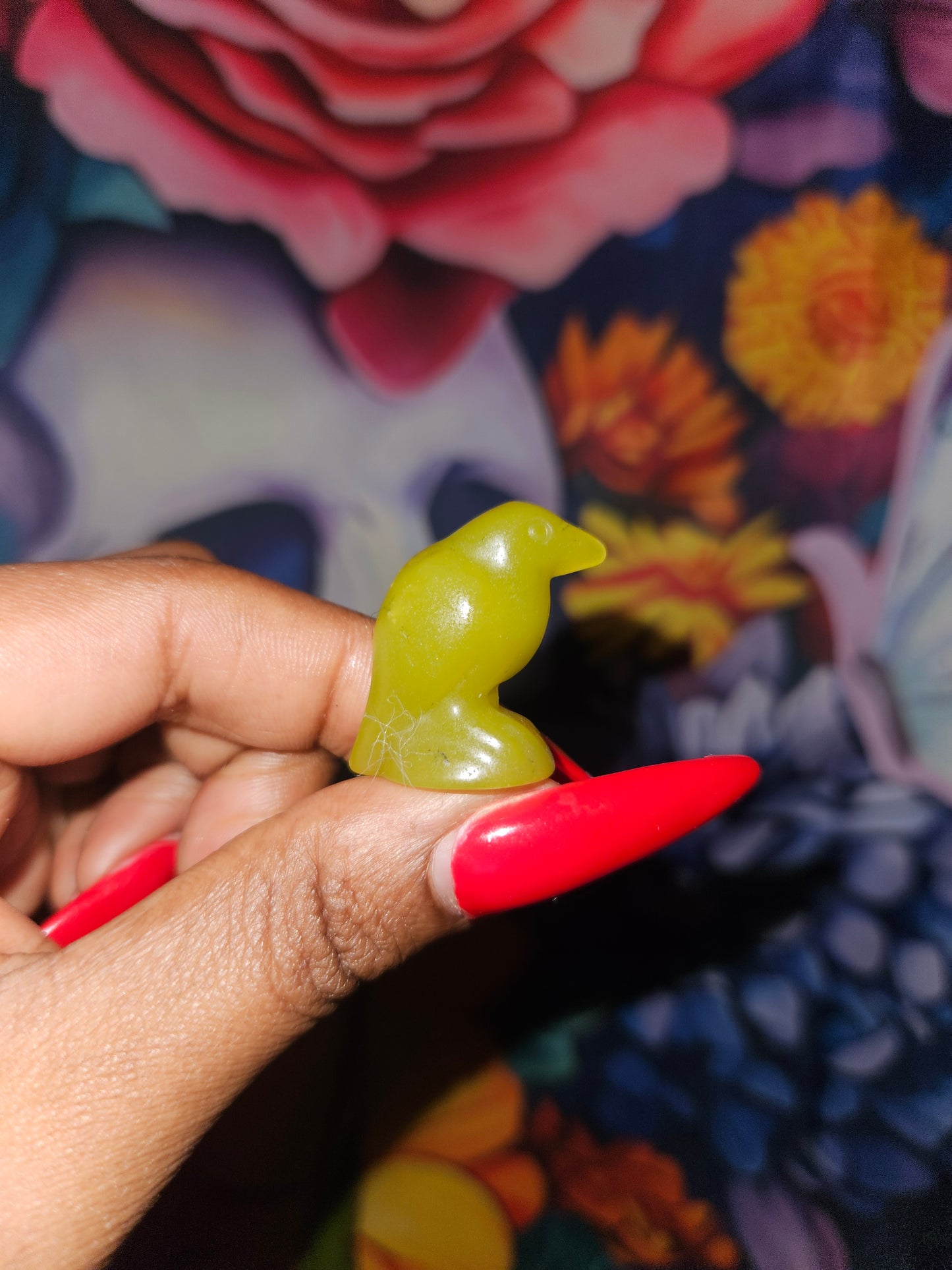 Hand-Carved Crystal Crow / Raven