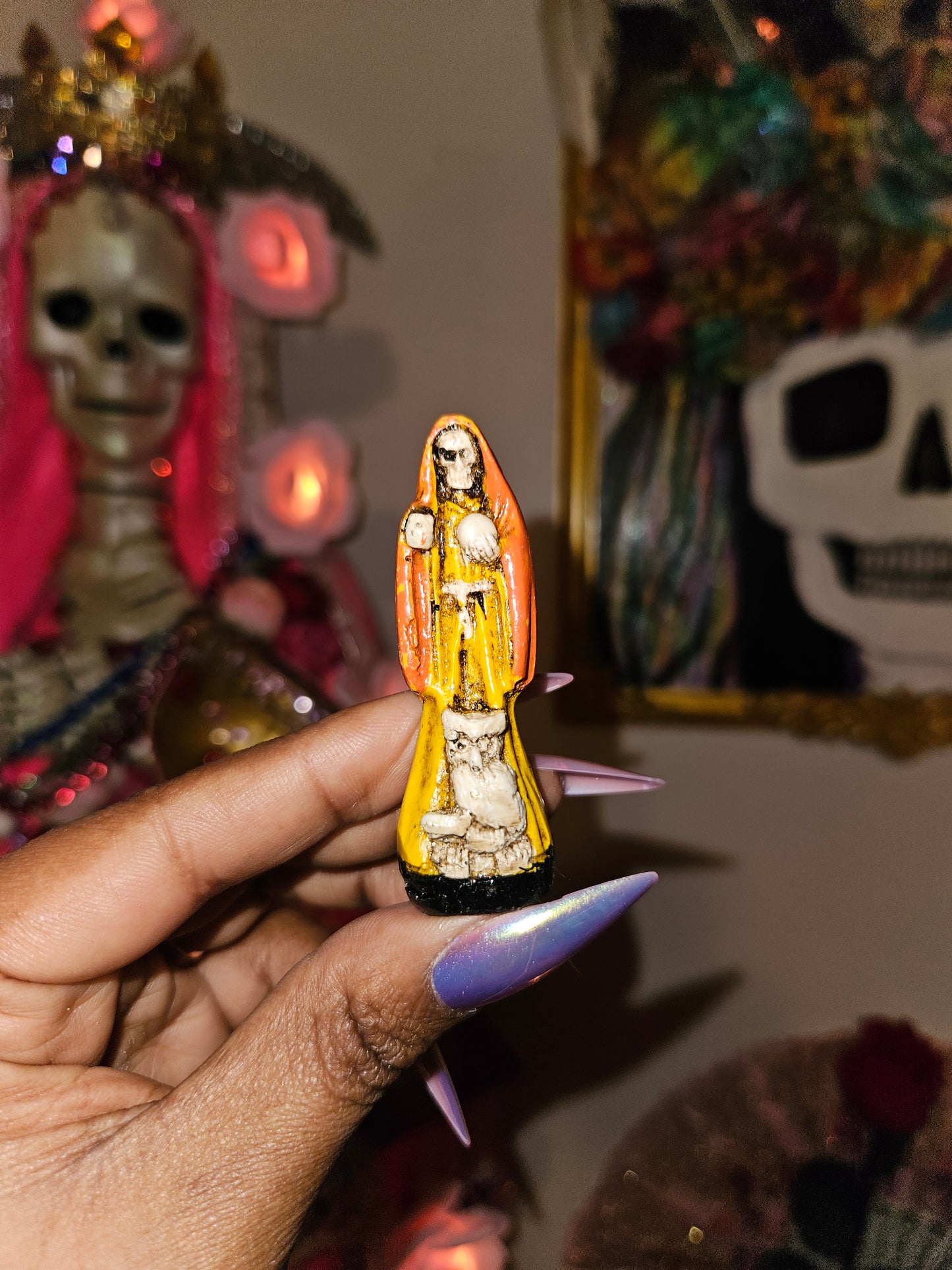 2.5" Mini Santa Muerte Statue Bundle