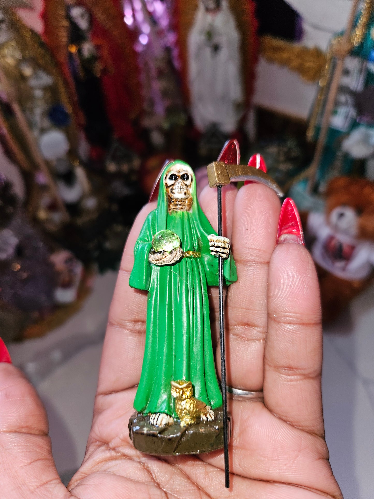 3.5" Mini Santa Muerte Statue
