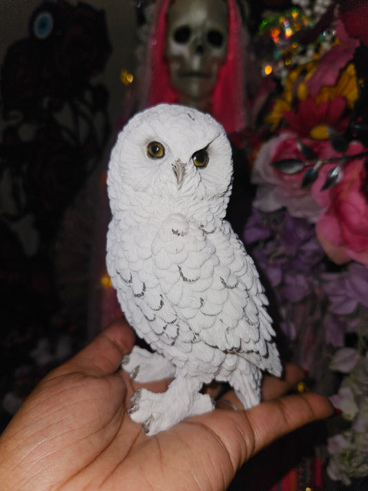 5 " White Owl Statue