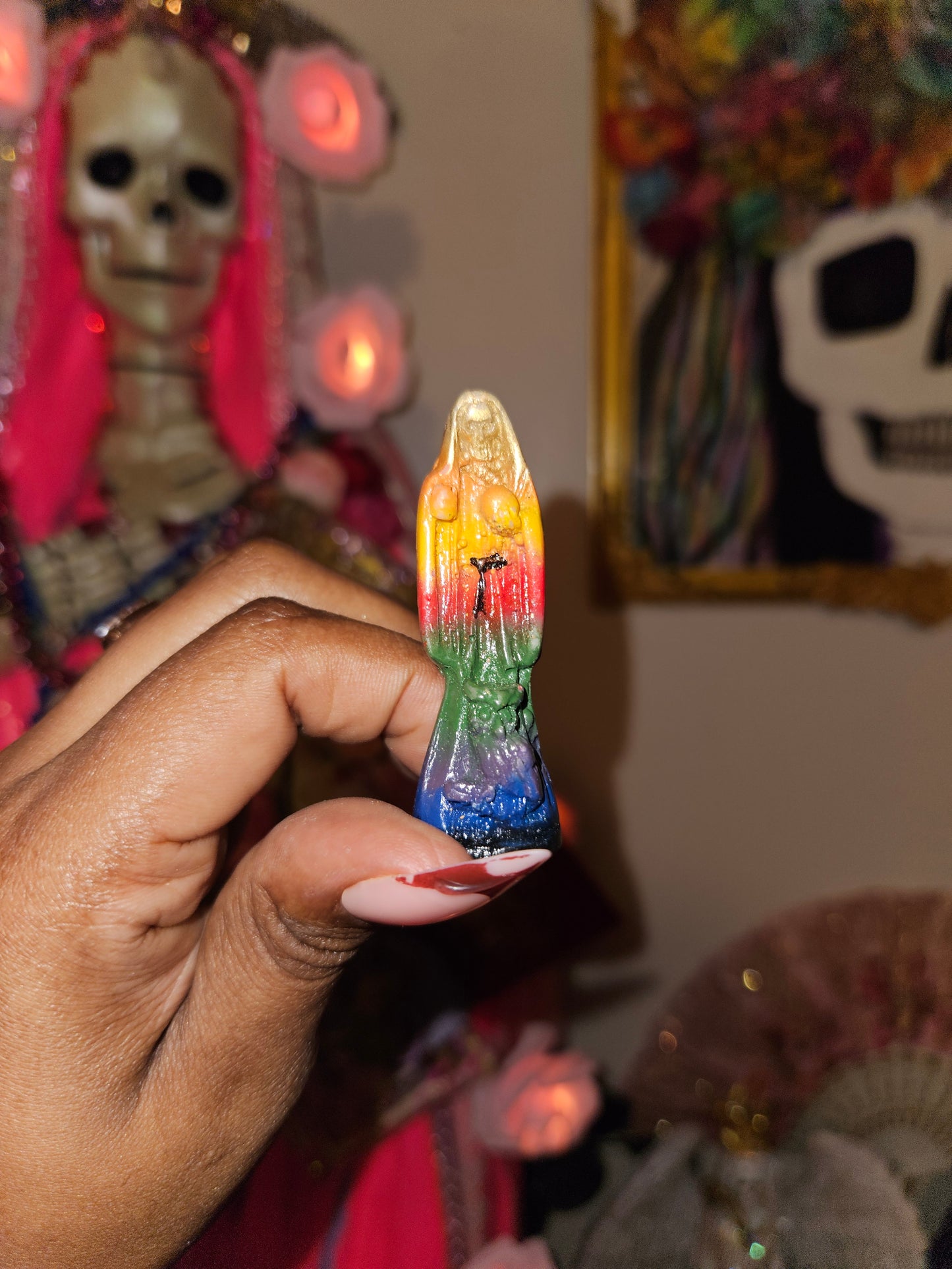 2.5" Mini Santa Muerte Statue Bundle