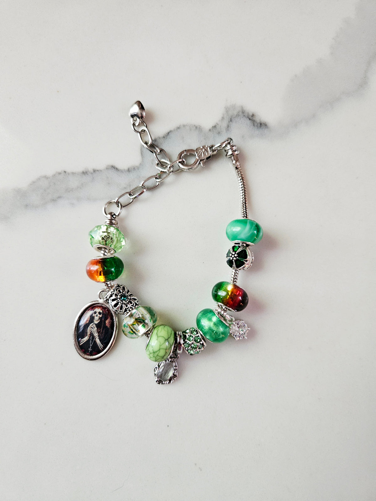 Santa Muerte  Charm Bracelet