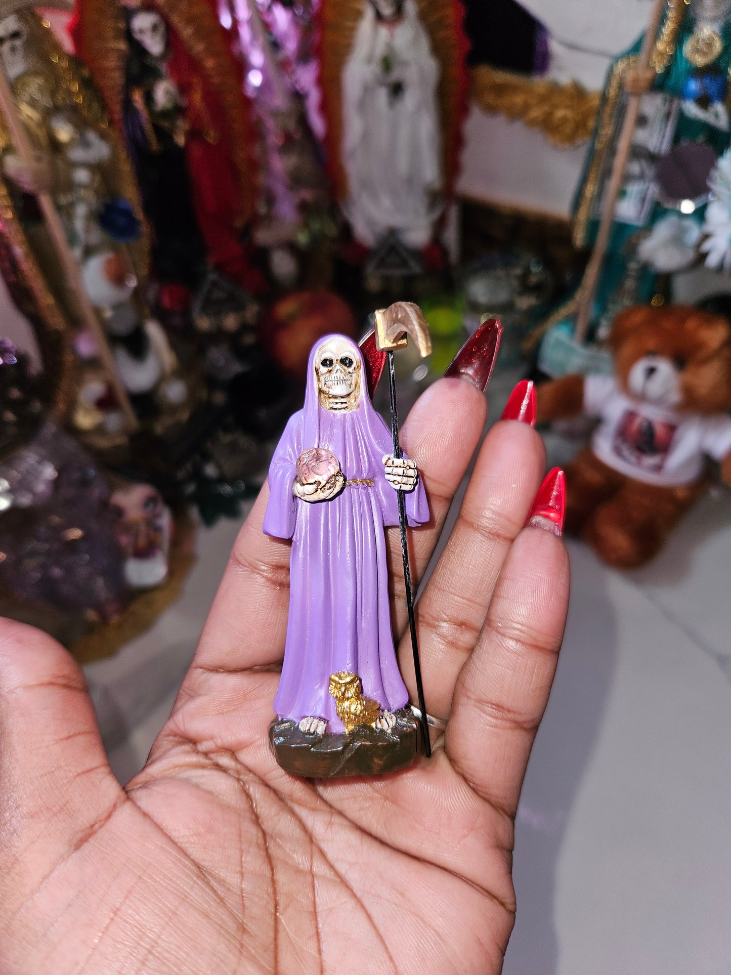 3.5" Mini Santa Muerte Statue