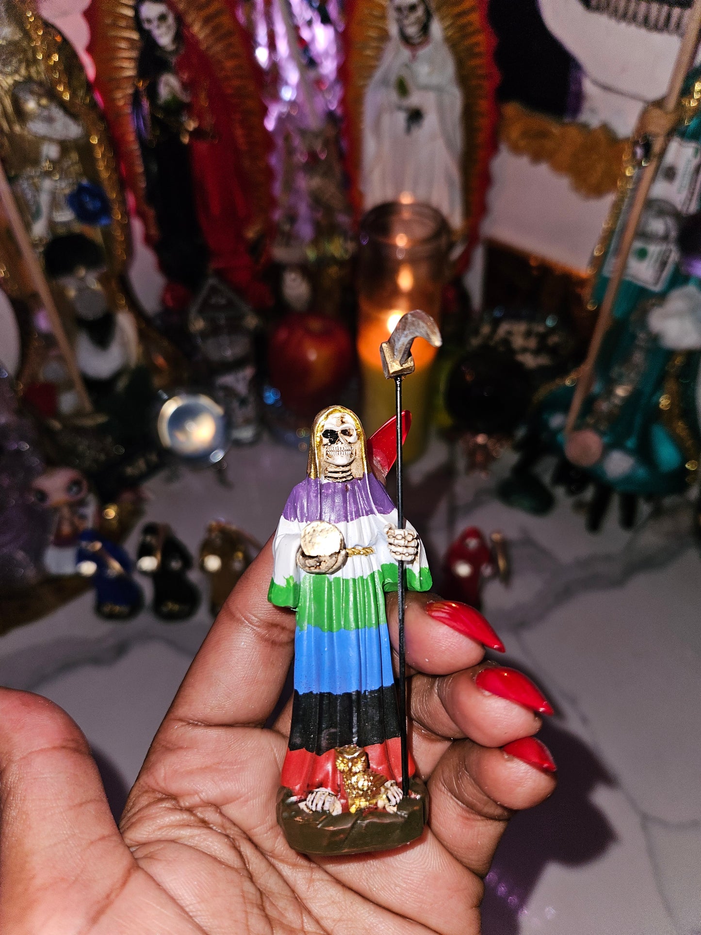 3.5" Mini Santa Muerte Statue